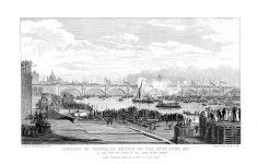 London Waterloo Bridge,river view,prints Views on the Thames W B Cooke